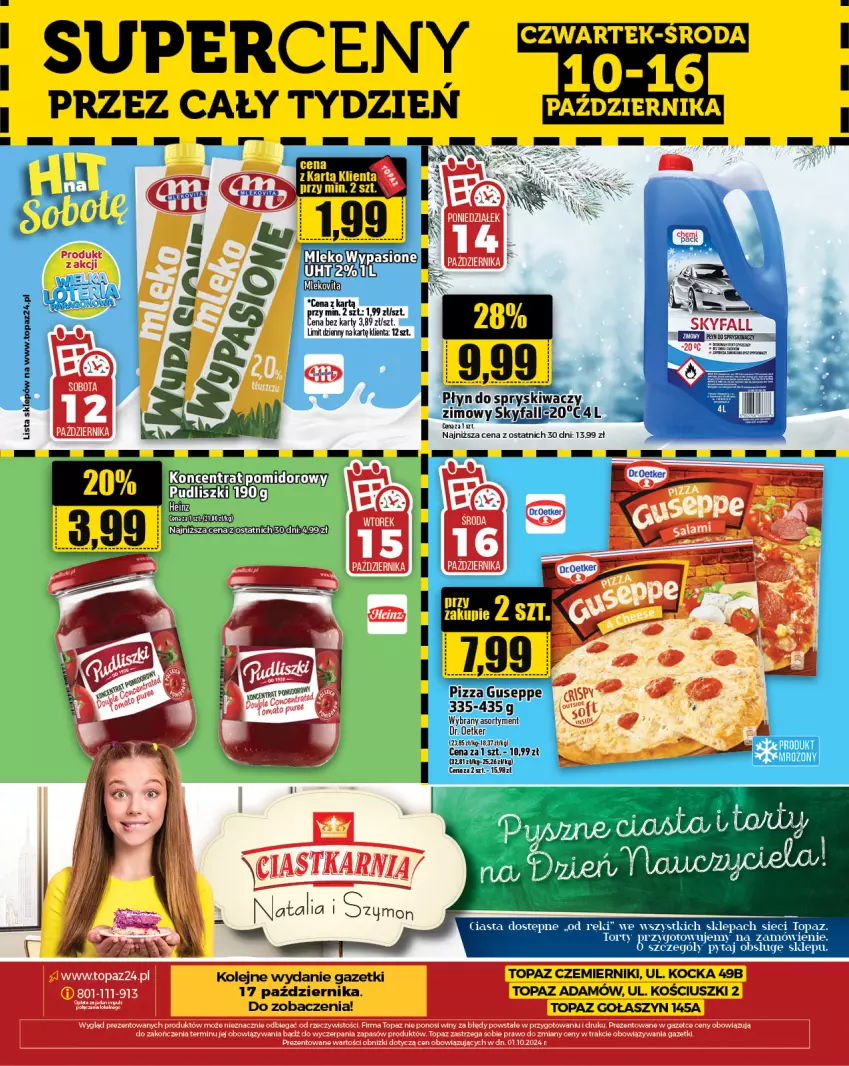 Gazetka promocyjna Topaz - Gazetka - ważna 10.10 do 16.10.2024 - strona 30 - produkty: Dr. Oetker, Fa, Koc, Olej, Płyn do spryskiwaczy, Top