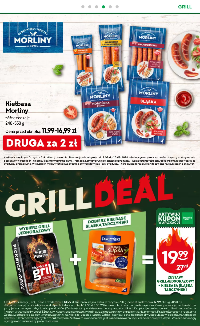 Gazetka promocyjna Żabka - gazetka-promocyjna-33-34-2026 - ważna 12.08 do 25.08.2026 - strona 11 - produkty: Grill, Kiełbasa, Kiełbasa śląska, Morliny, Por, Tarczyński, Tran