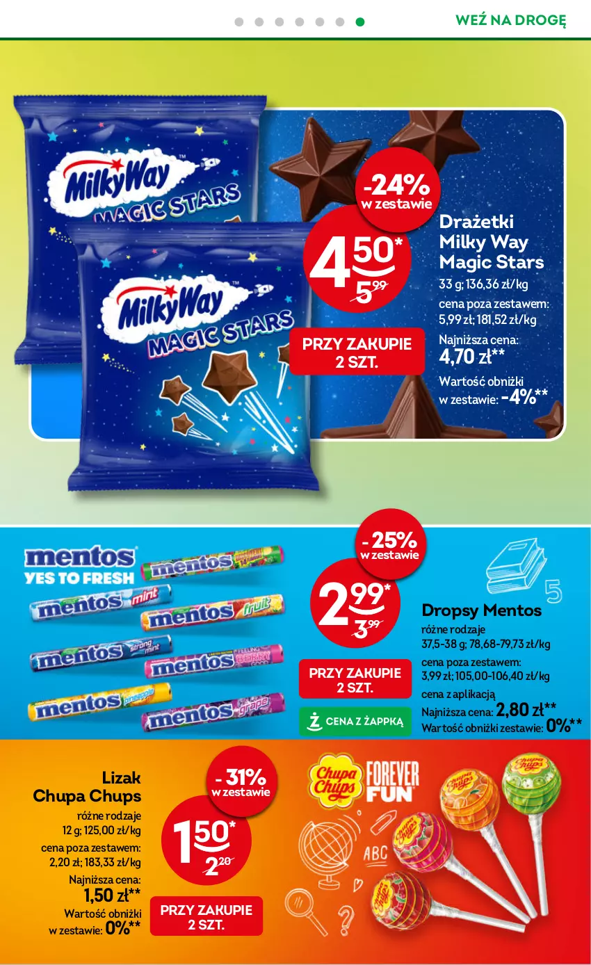 Gazetka promocyjna Żabka - gazetka-promocyjna-33-34-2026 - ważna 12.08 do 25.08.2026 - strona 76 - produkty: Chupa Chups, Mentos, Milky Way