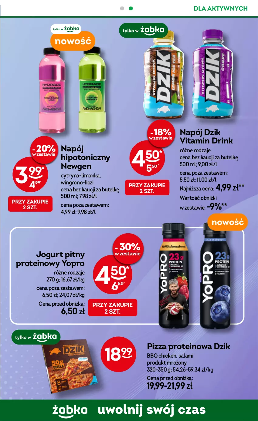 Gazetka promocyjna Żabka - gazetka-promocyjna-33-34-2026 - ważna 12.08 do 25.08.2026 - strona 81 - produkty: Jogurt, Jogurt pitny, Liczi, Limonka, Napój, Pizza, Salami