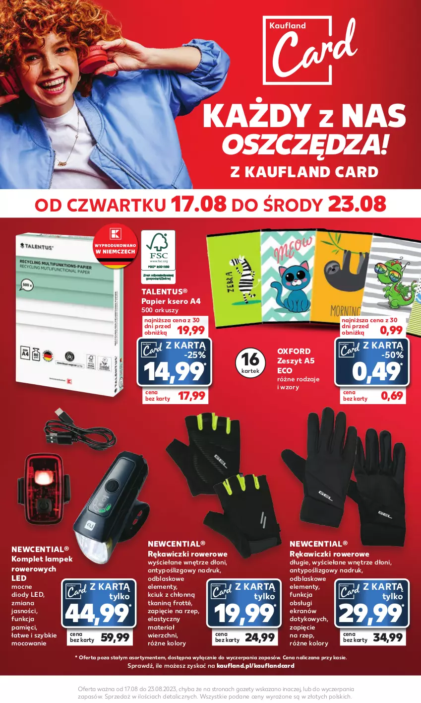 Gazetka promocyjna Kaufland - Mocny Start - ważna 21.08 do 23.08.2023 - strona 24 - produkty: Papier, Rower, Ser