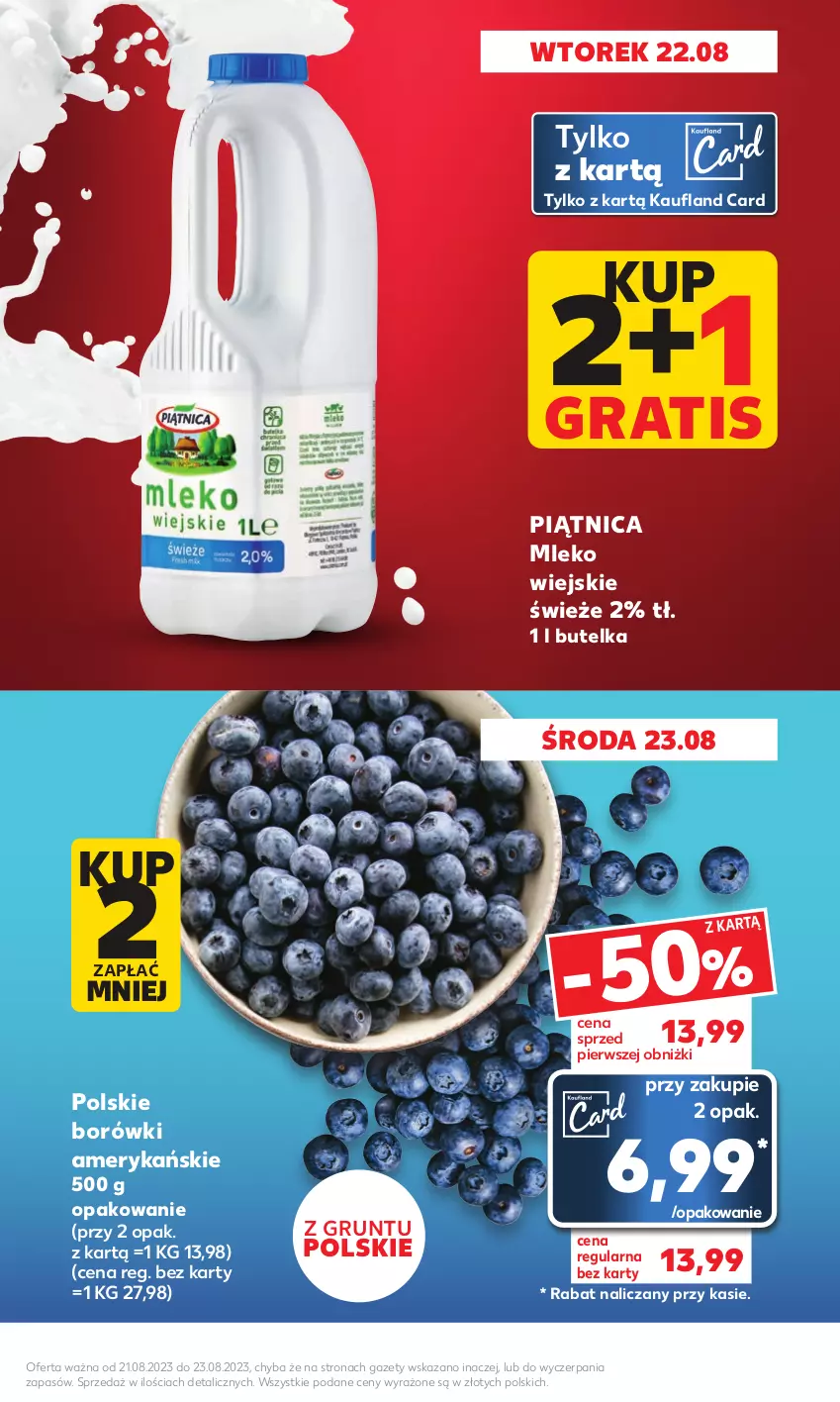 Gazetka promocyjna Kaufland - Mocny Start - ważna 21.08 do 23.08.2023 - strona 3 - produkty: Gra, Grunt, Mleko, Piątnica