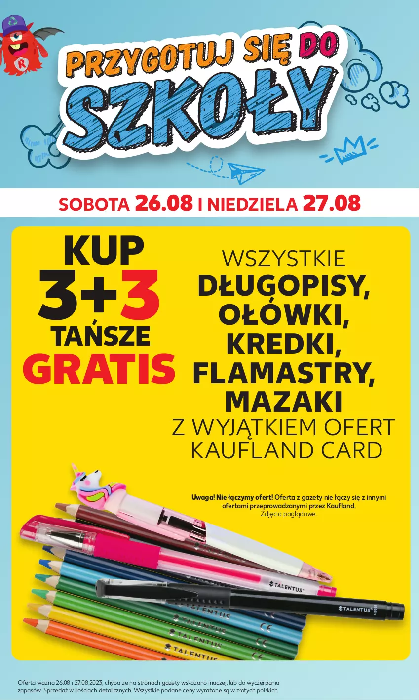 Gazetka promocyjna Kaufland - Mocny Start - ważna 21.08 do 23.08.2023 - strona 7 - produkty: Długopis, Flamastry, Gra, Waga