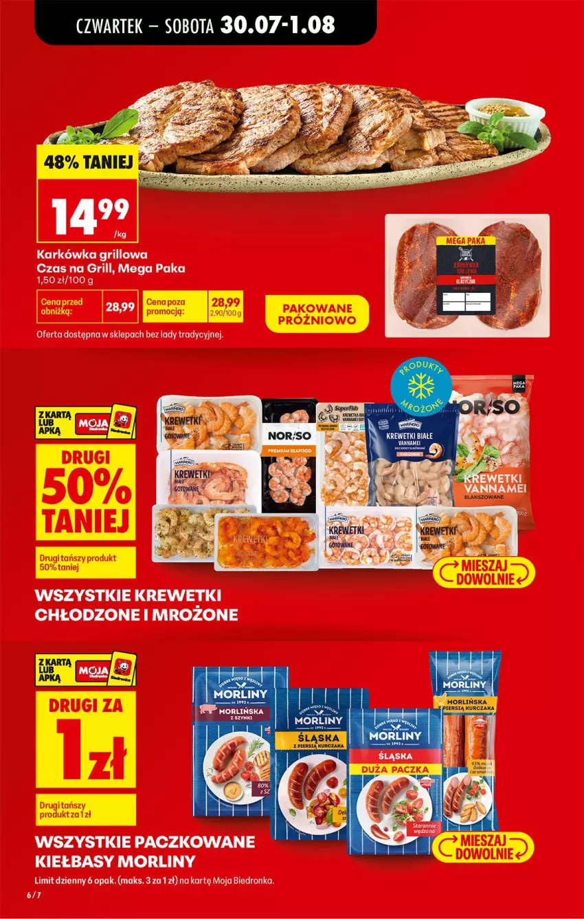 Gazetka promocyjna Biedronka - Od Czwartku - ważna 30.07 do 01.08.2026 - strona 10 - produkty: Grill, Krewetki, Morliny