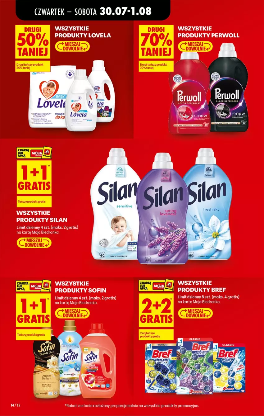 Gazetka promocyjna Biedronka - Od Czwartku - ważna 30.07 do 01.08.2026 - strona 18 - produkty: Bref, Fa, Gra, Perwoll, Por, Silan