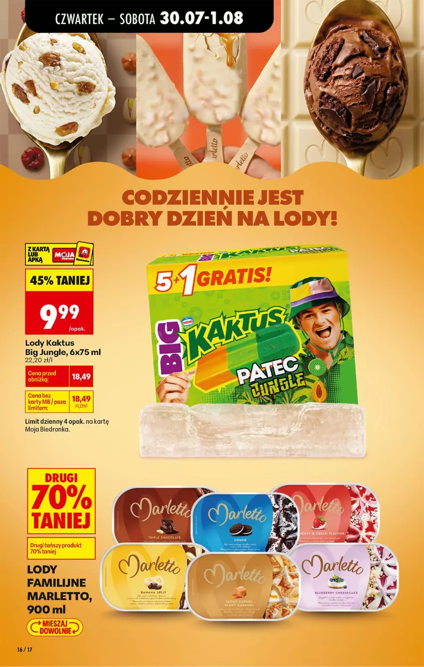 Gazetka promocyjna Biedronka - Od Czwartku - ważna 30.07 do 01.08.2026 - strona 20 - produkty: Fa, Kaktus, Lody
