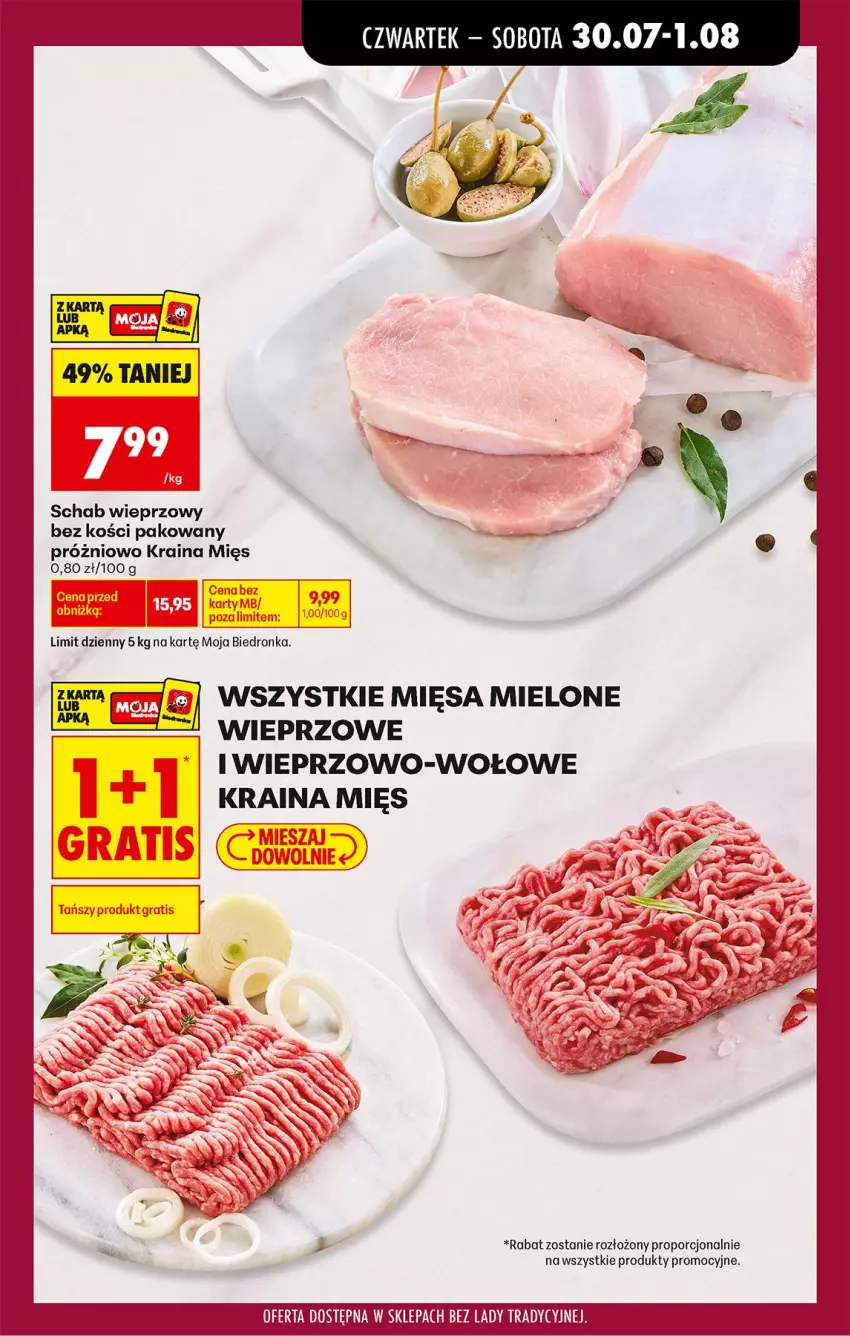 Gazetka promocyjna Biedronka - Od Czwartku - ważna 30.07 do 01.08.2026 - strona 37 - produkty: Por, Schab wieprzowy, Taca