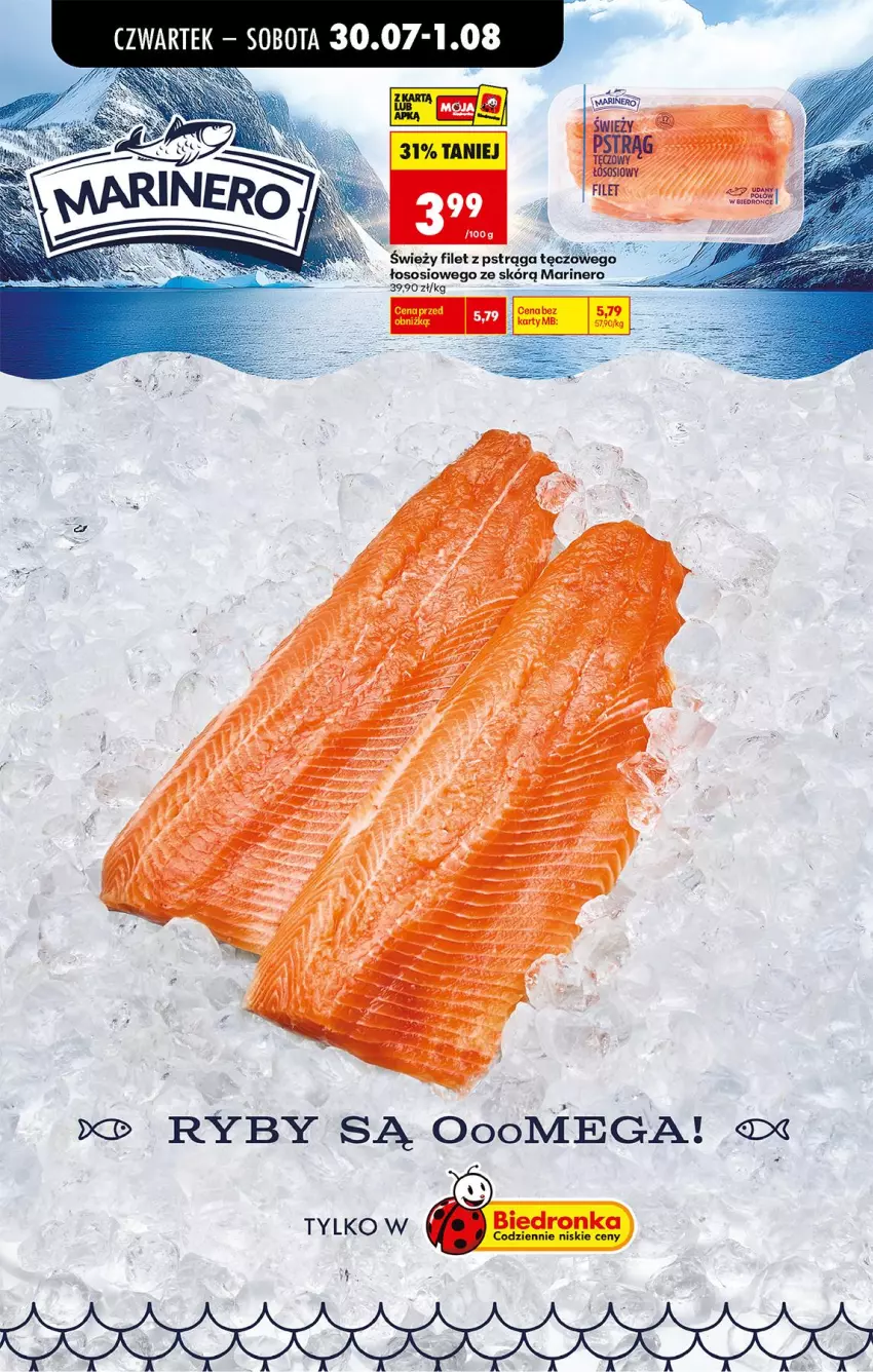 Gazetka promocyjna Biedronka - Od Czwartku - ważna 30.07 do 01.08.2026 - strona 42 - produkty: Filet z pstrąga, Pstrąg, Sos