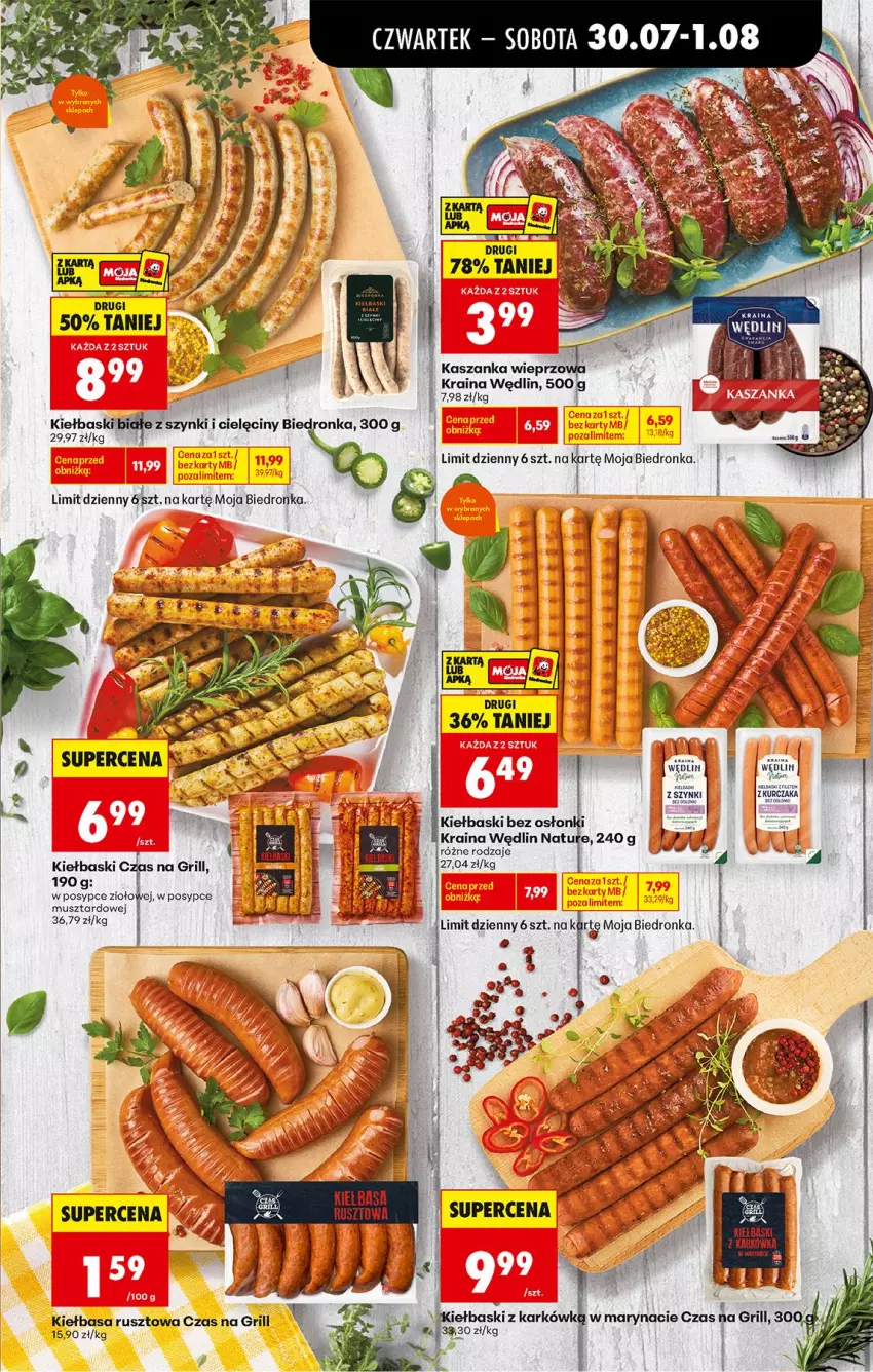 Gazetka promocyjna Biedronka - Od Czwartku - ważna 30.07 do 01.08.2026 - strona 45 - produkty: Grill, Kiełbasa, Kurczak, LG, Mus