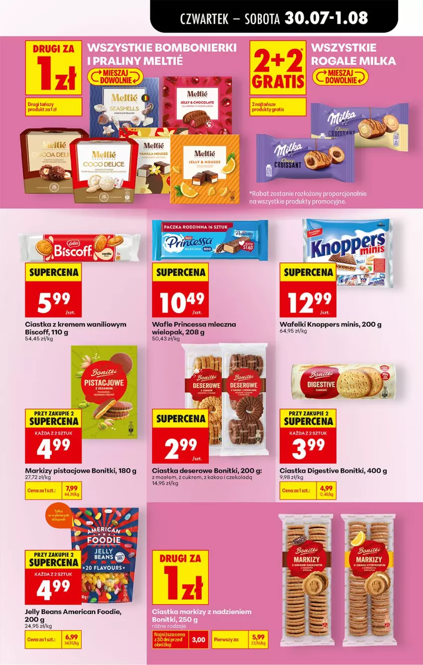 Gazetka promocyjna Biedronka - Od Czwartku - ważna 30.07 do 01.08.2026 - strona 55 - produkty: Bonitki, Ciastka, Deser, Jelly beans, Kakao, Knoppers, Princessa, Ser, Wafle