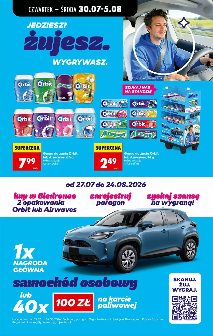 Gazetka promocyjna Biedronka - Od Czwartku - ważna 30.07 do 01.08.2026 - strona 57 - produkty: Gra, Orbit, Samochód