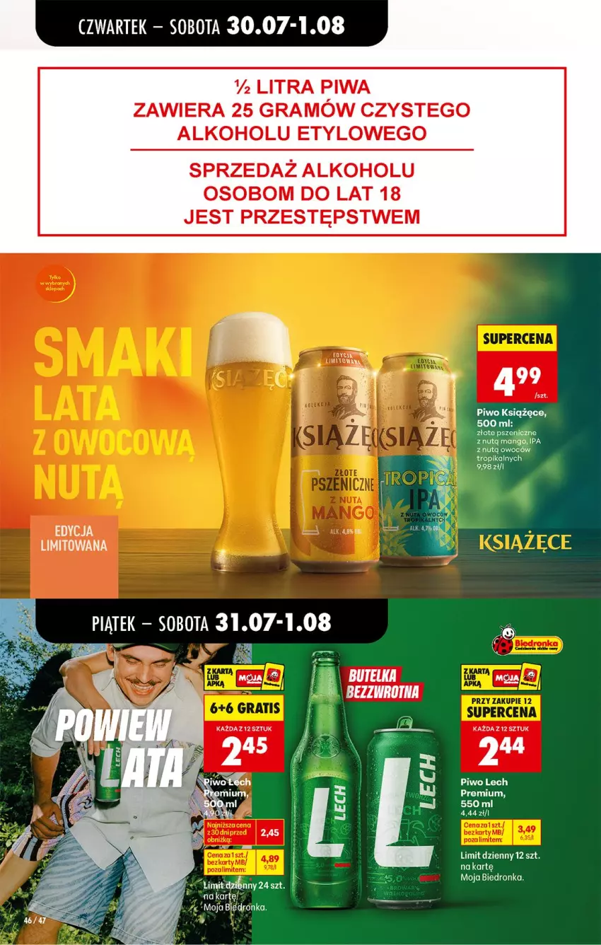 Gazetka promocyjna Biedronka - Od Czwartku - ważna 30.07 do 01.08.2026 - strona 64 - produkty: Fa, Gra, Lech Premium, Mango, Piwa, Piwo