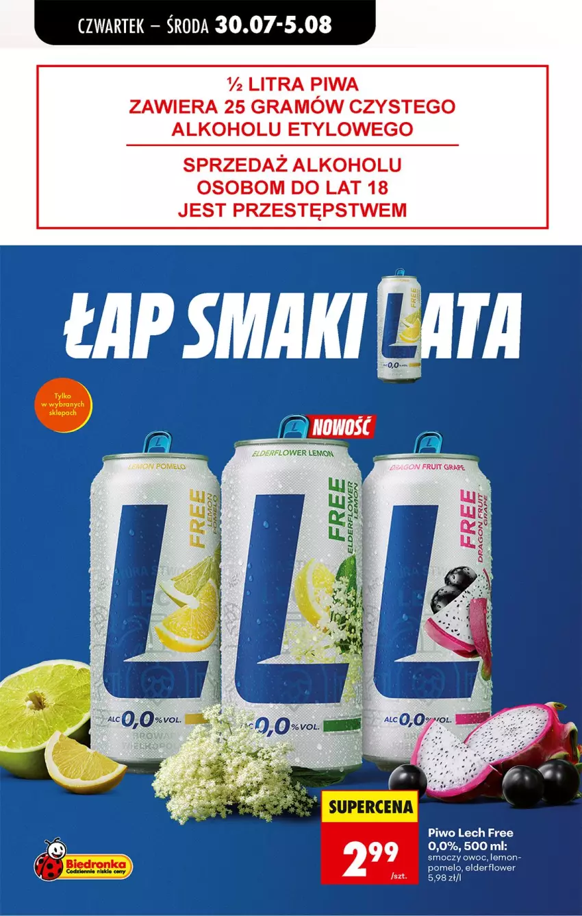 Gazetka promocyjna Biedronka - Od Czwartku - ważna 30.07 do 01.08.2026 - strona 66 - produkty: Gra, Piwa, Piwo, Pomelo, Smycz
