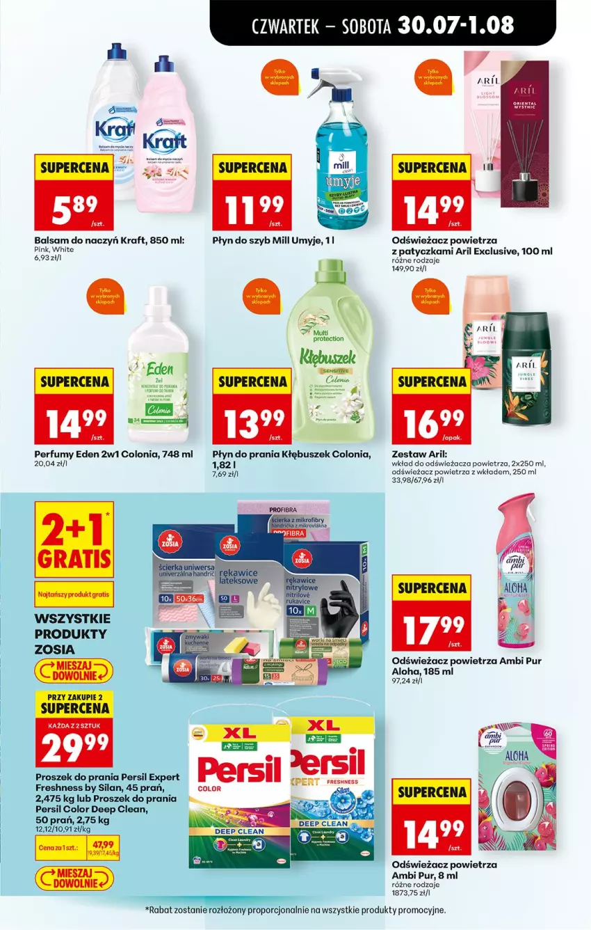 Gazetka promocyjna Biedronka - Od Czwartku - ważna 30.07 do 01.08.2026 - strona 75 - produkty: Ambi Pur, Fa, Gra, Odświeżacz powietrza, Perfum, Persil, Płyn do prania, Płyn do szyb, Por, Proszek do prania, Pur, Silan