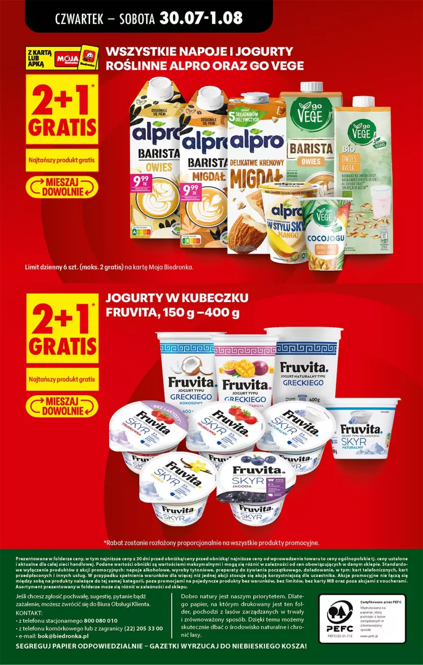 Gazetka promocyjna Biedronka - Od Czwartku - ważna 30.07 do 01.08.2026 - strona 83 - produkty: Fa, Gra, Jogurt, Kosz, Napoje, Papier, Telefon
