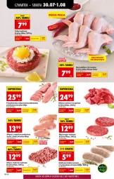 Gazetka promocyjna Biedronka - Od Czwartku - Gazetka - ważna od 01.08 do 01.08.2026 - strona 38 - produkty: Kurczak, Mięso wołowe, Mięso mielone, Gra, Polędwiczka wieprzowa, Tatar wołowy, Burger, Skrzydełka z kurczaka, Kiełbasa biała, Kiełbasa, Mięso