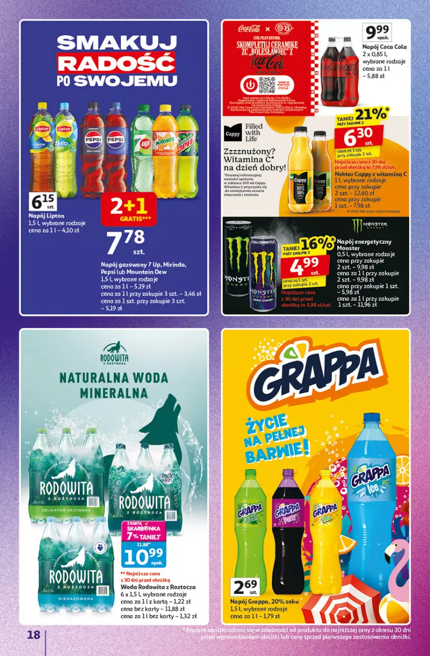 Gazetka promocyjna Auchan - Znane marki duży wybór Hipermarket - ważna 16.10 do 22.10.2025 - strona 18 - produkty: Gry, Napój, Woda