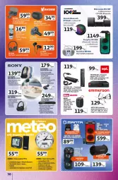 Gazetka promocyjna Auchan - Znane marki duży wybór Hipermarket - Gazetka - ważna od 22.10 do 22.10.2025 - strona 38 - produkty: Por, Słuchawki, Termometr, Głośnik, Mikrowieża, Mikrofon, Budzik, Sony, Odtwarzacz DVD, Głośnik bluetooth, Zegar