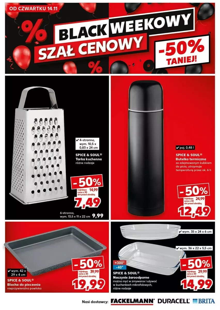 Gazetka promocyjna Kaufland - ważna 14.11 do 20.11.2024 - strona 4 - produkty: Blacha do pieczenia, Brit, Brita, Duracell, Fa, Piec