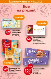 Gazetka promocyjna Żabka - Gazetka - ważna od 24.05 do 24.05.2022 - strona 38 - produkty: Migdały, Schogetten, Mleczko, Czekolada, Ptasie mleczko, Merci, Milka