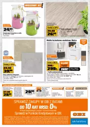 Gazetka promocyjna Obi - Gazetka OBI - Gazetka - ważna od 11.03 do 11.03.2025 - strona 16 - produkty: Top, Sok, Gra, Hiacynt, Meble łazienkowe, Szafka, Umywalka, Gres, Metro, Meble