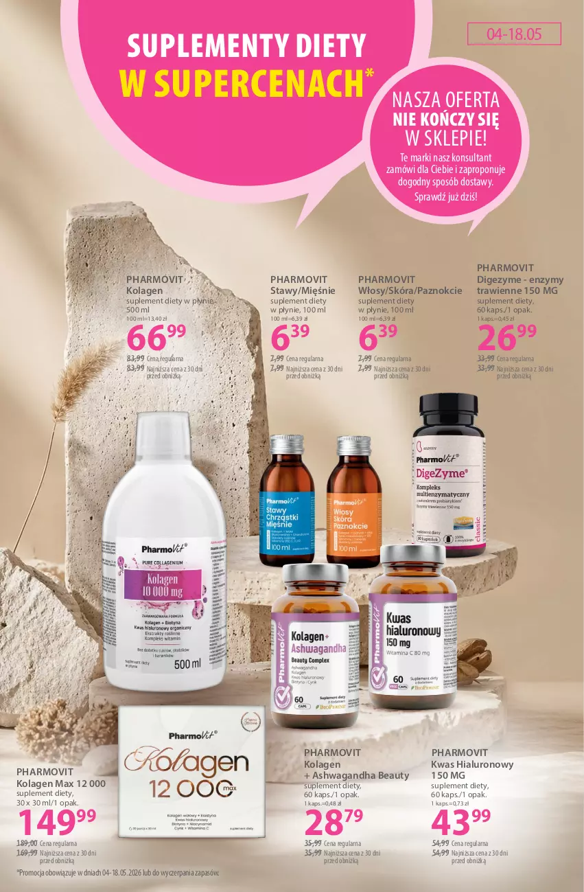 Gazetka promocyjna Hebe - Gazetka - ważna 04.05 do 18.05.2026 - strona 20 - produkty: Kolagen, Pharmovit, Suplement diety, Waga