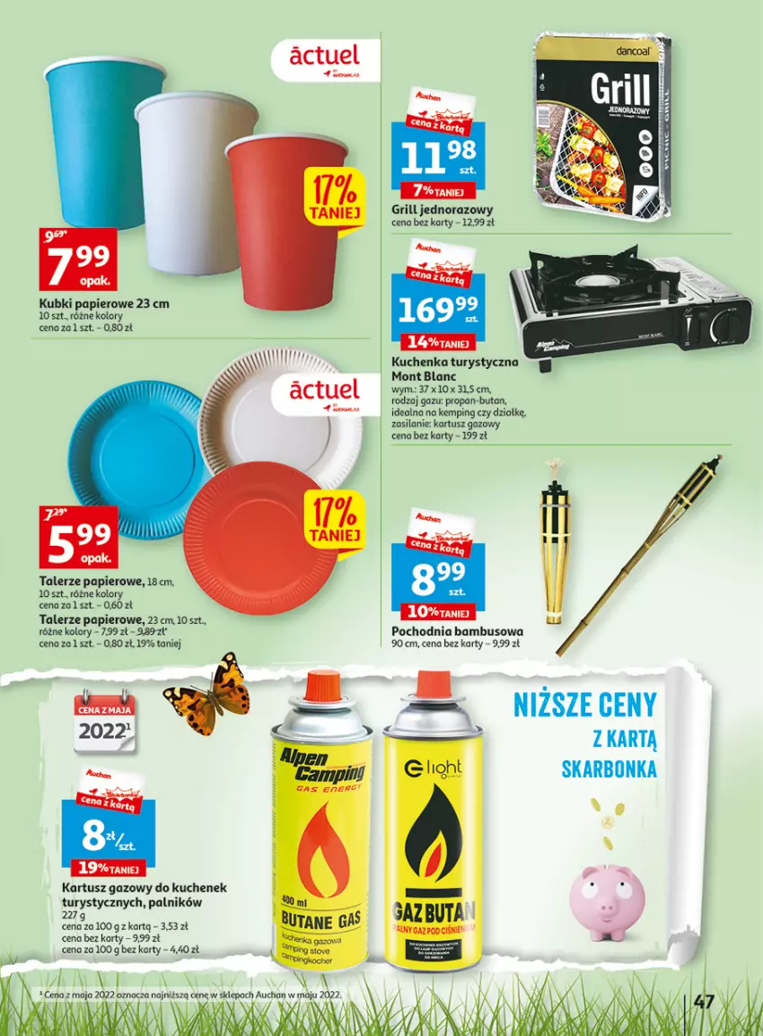 Gazetka promocyjna Auchan - Gazetka Wielkie majowe odkrycia cenowe część #4 Hipermarket Auchan - ważna 18.05 do 27.05.2023 - strona 47 - produkty: Grill, Mont Blanc, Papier, Silan, Talerz, Tusz, Wasa