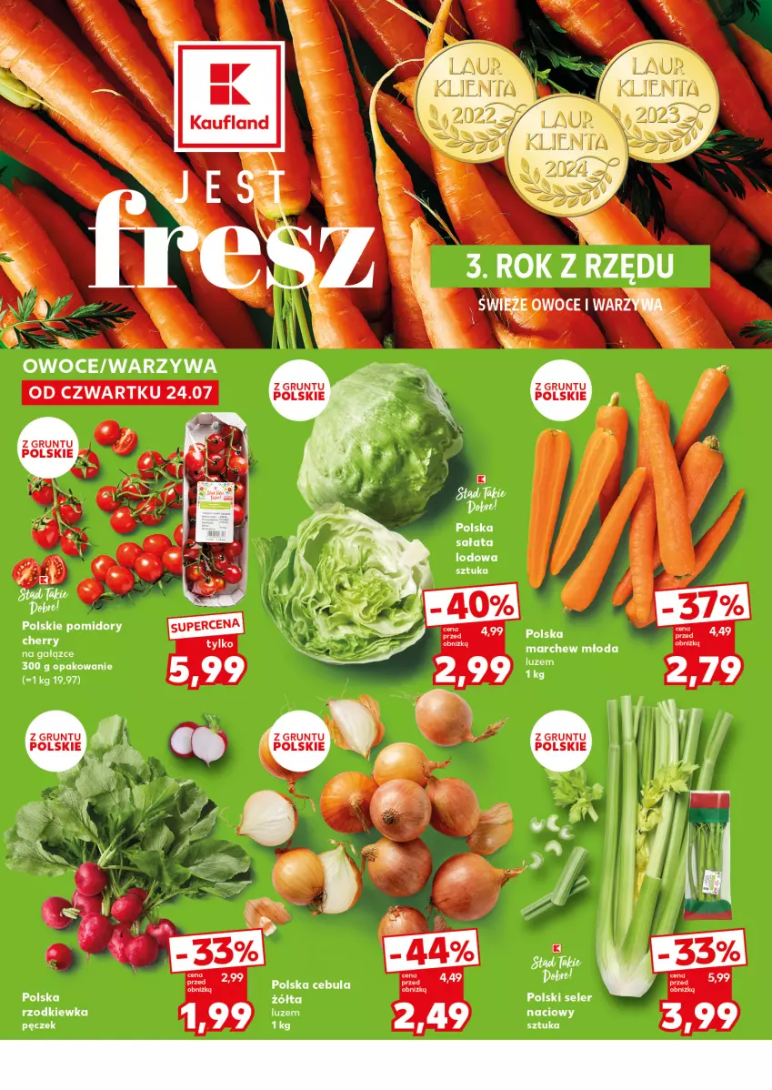 Gazetka promocyjna Kaufland - Mocny Start - ważna 28.07 do 30.07.2025 - strona 10 - produkty: Cebula, Grunt, Owoce, Pomidory, Sałat, Warzywa