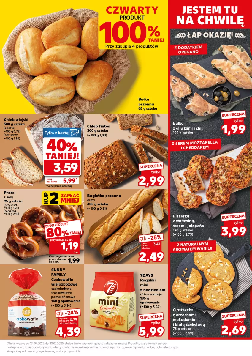 Gazetka promocyjna Kaufland - Mocny Start - ważna 28.07 do 30.07.2025 - strona 17 - produkty: Bagietka, Bagietka pszenna, Bułka, Chleb, Fa, Rogal, Ser, Wafle