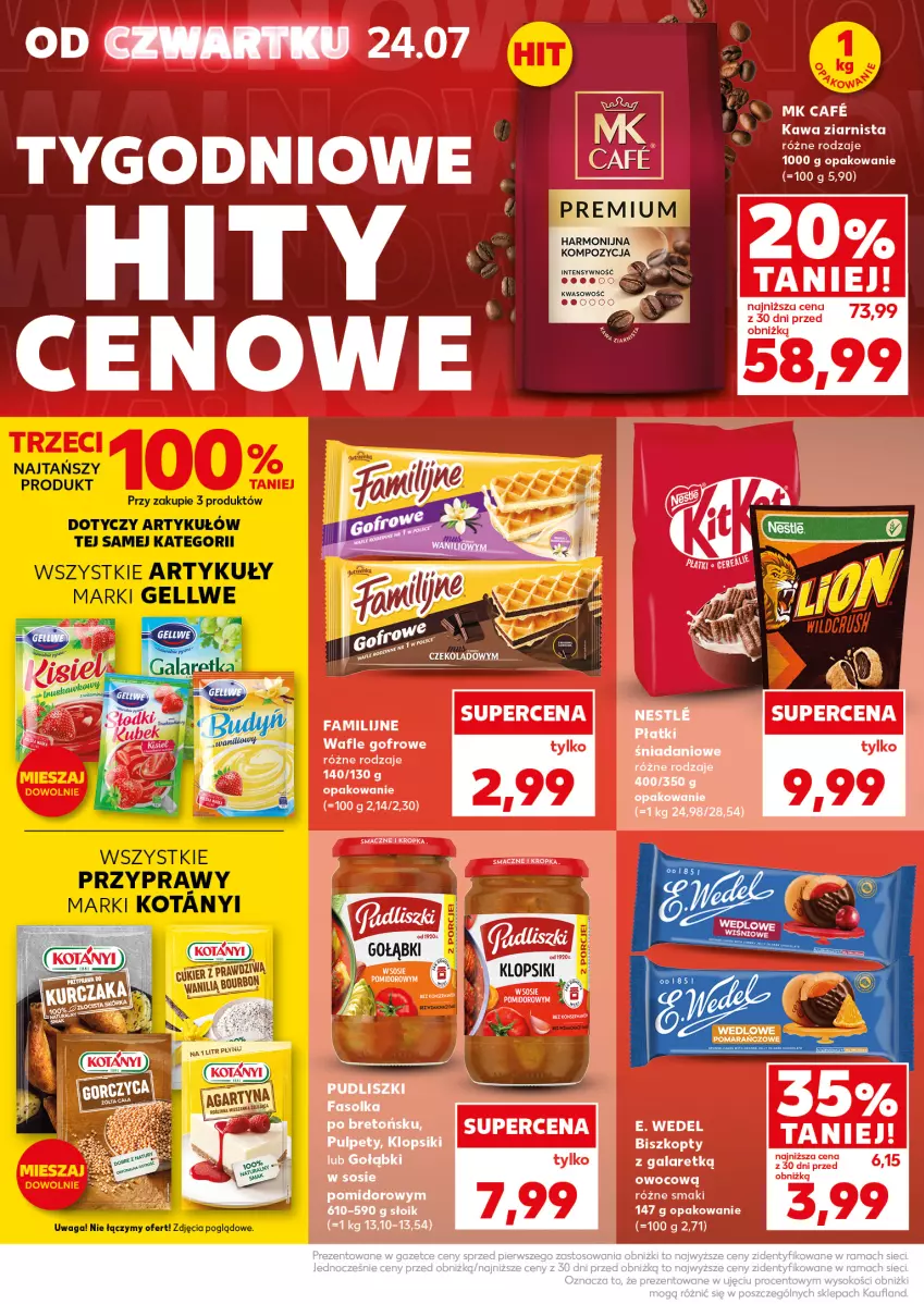 Gazetka promocyjna Kaufland - Mocny Start - ważna 28.07 do 30.07.2025 - strona 8 - produkty: Fa, Gala, Kawa, Kawa ziarnista, Klopsiki, Pudliszki, Pulpety, Sos, Wafle