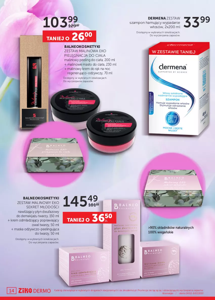 Gazetka promocyjna Ziko - 24.02-9.03.2022 - ważna 24.02 do 09.03.2022 - strona 14 - produkty: Biokap, Body, Dermena, Embryolisse, Emolium, Fa, Flora, Gra, Iwostin, Krem do rąk, Kret, Lierac, Makijaż, Maska, Masło, Masło do ciała, Nuxe, Okap, Olej, Peeling, Perfum, Phyto, Ser, SVR, Szampon