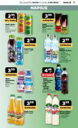 Gazetka promocyjna Netto - Netto Gazetka Food 35/24B - Gazetka - ważna od 04.09 do 04.09.2024 - strona 11 - produkty: Napój energetyczny, Pepsi max, Mirinda, Napoje, LANA, Pepsi, Maliny, Lipton, Kubuś Waterrr, Oshee, Kubuś, Arbuz, Woda, Napój, Kokos