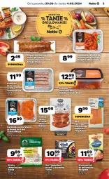 Gazetka promocyjna Netto - Netto Gazetka Food 35/24B - Gazetka - ważna od 04.09 do 04.09.2024 - strona 3 - produkty: Kurczak, Sos, Ser, Filet z pstrąga, Kiełbaski białe, Camembert, Skrzydełka z kurczaka, Pstrąg, Grill, Kiełbasa, Kiełbasa śląska