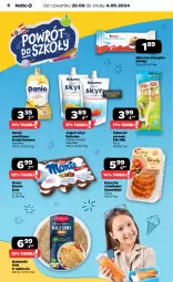 Gazetka promocyjna Netto - Netto Gazetka Food 35/24B - Gazetka - ważna od 04.09 do 04.09.2024 - strona 6 - produkty: Naleśniki, Ser, Danone, Zott, Jogurt, Serek, Bakoma, Danio, Deser, Mleczna kanapka, Kinder, Monte, Jabłka