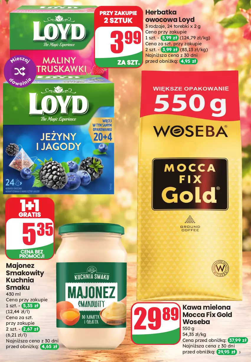 Gazetka promocyjna Dino - Katalog - Weekendowe Okazjeㅤ - ważna 19.06 do 20.06.2026 - strona 3 - produkty: Gra, Kawa, Kawa mielona, Kuchnia, Loyd, Majonez, Mocca Fix Gold, Woseba