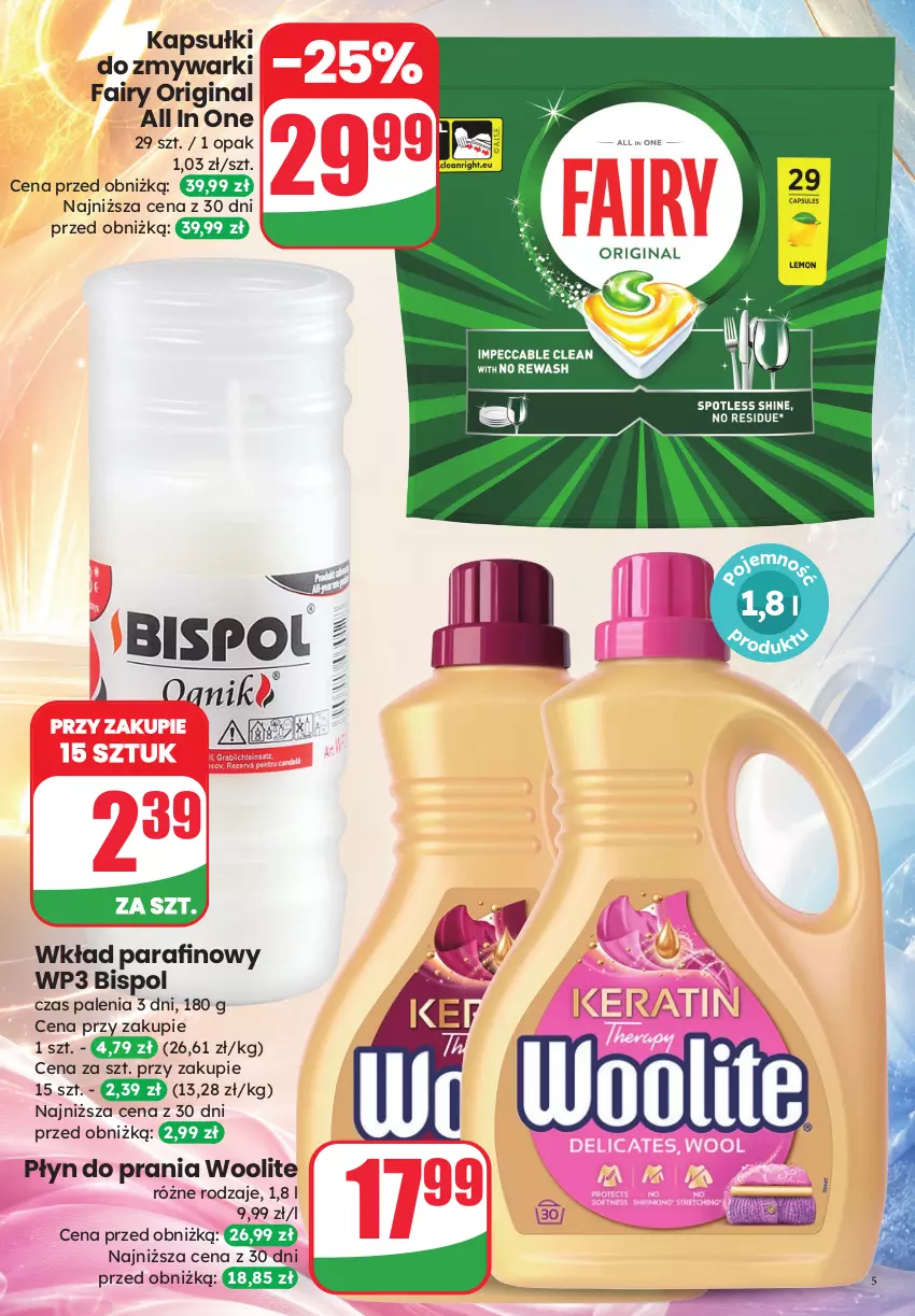 Gazetka promocyjna Dino - Katalog - Weekendowe Okazjeㅤ - ważna 19.06 do 20.06.2026 - strona 5 - produkty: Fa, Fairy, Gin, Płyn do prania, Woolite, Zmywarki