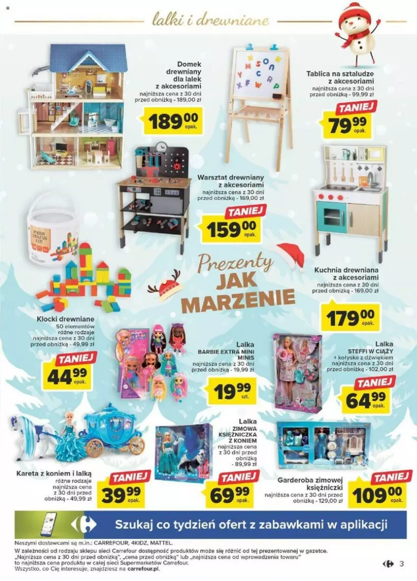 Gazetka promocyjna Carrefour - ważna 04.12 do 24.12.2023 - strona 5 - produkty: Barbie, Klocki, Kuchnia, Lalka, Mattel, Znicz