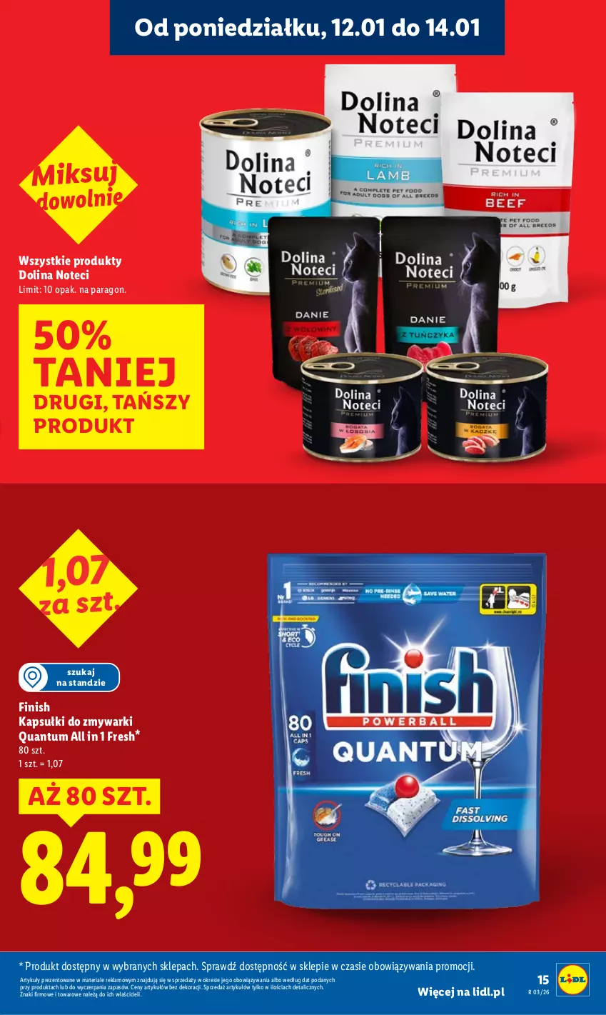 Gazetka promocyjna Lidl - GAZETKA - ważna 12.01 do 14.01.2026 - strona 15 - produkty: Finish, Zmywarki