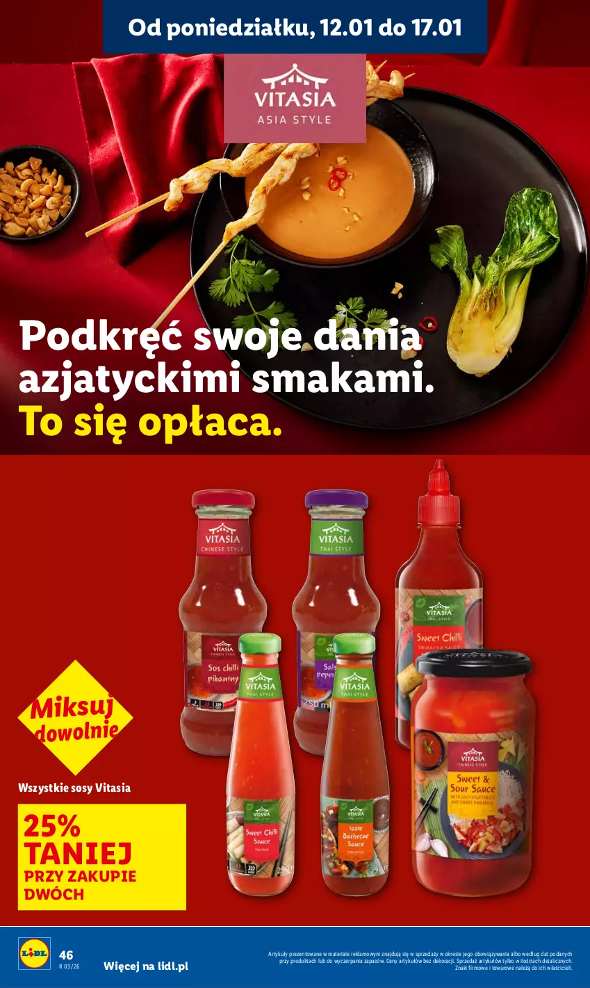 Gazetka promocyjna Lidl - GAZETKA - ważna 12.01 do 14.01.2026 - strona 46 - produkty: Sos