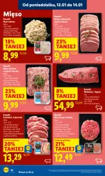 Gazetka promocyjna Lidl - GAZETKA - Gazetka - ważna od 14.01 do 14.01.2026 - strona 40 - produkty: Mięso mielone, Burger, Wołowina, Flaki, Flaki wołowe, Mięso