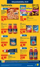 Gazetka promocyjna Lidl - GAZETKA - Gazetka - ważna od 14.01 do 14.01.2026 - strona 57 - produkty: Koncentrat pomidorowy, Sos, Sos do pizzy, Nesquik, Sos pomidorowy, Lion, Dr. Oetker, Pizza, Bazyl, Danio, Cini Minis, Pomidory, Nestlé, Pomidory krojone, Fa