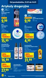 Gazetka promocyjna Lidl - GAZETKA - Gazetka - ważna od 14.01 do 14.01.2026 - strona 60 - produkty: Krem do twarzy, Pasta do zębów, Schwarzkopf, Maska do włosów, Odżywka, Colgate, Maska, Olej, Nivea, LG