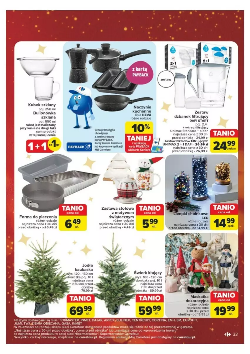 Gazetka promocyjna Carrefour - ważna 16.12 do 24.12.2024 - strona 27 - produkty: Bulion, Dzbanek, Dzbanek filtrujący, Forma do pieczenia, Kask, Kubek, LANA, Lion, Piec, Wkład filtrujący