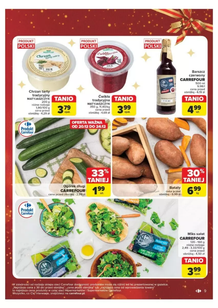 Gazetka promocyjna Carrefour - ważna 16.12 do 24.12.2024 - strona 44 - produkty: Chrzan, Sałat