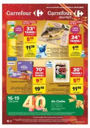 Gazetka promocyjna Carrefour - Gazetka - ważna od 24.12 do 24.12.2024 - strona 1 - produkty: Kujawski, Karp, Mleczko, Kapustą, Czekolada, Olej, Milka