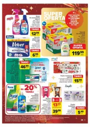 Gazetka promocyjna Carrefour - Gazetka - ważna od 24.12 do 24.12.2024 - strona 25 - produkty: Pur, Spray do czyszczenia, Papier, Tablet, Papier toaletowy, Velvet, Ręcznik, Rolki, Fairy, Zmywarki, Tabletki do zmywarki, Fa