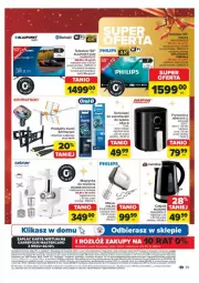 Gazetka promocyjna Carrefour - Gazetka - ważna od 24.12 do 24.12.2024 - strona 33 - produkty: Top, Sos, Sok, Ser, Rum, NBA, Gra, Philips, Maszynka do mielenia, Czajnik, Telewizory, Termos, Kosz, Końcówki do szczoteczk, Mikser, Tran, Szynka, Szatkownica, Maszynka, Zelmer, Telewizor
