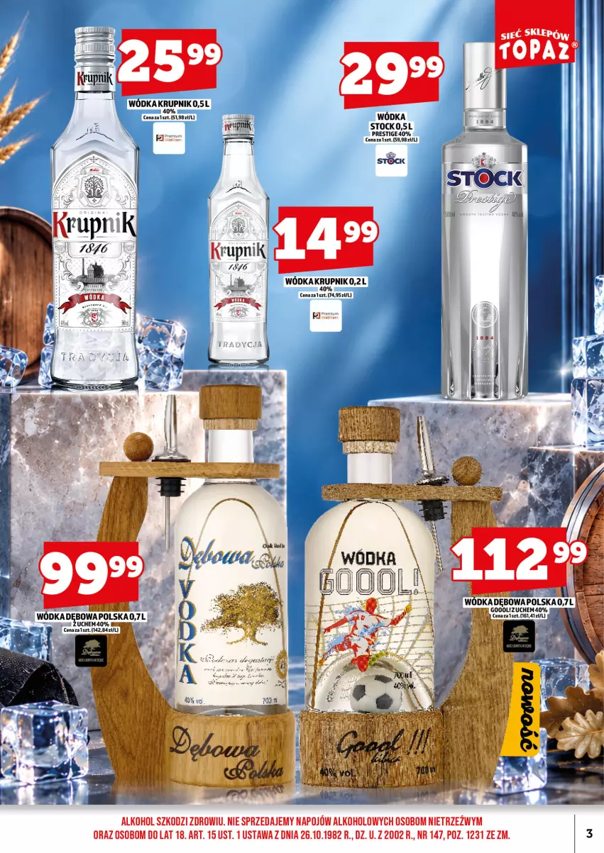 Gazetka promocyjna Topaz - Gazetka - ważna 01.10 do 15.10.2026 - strona 5 - produkty: Krupnik, Stock, Wódka