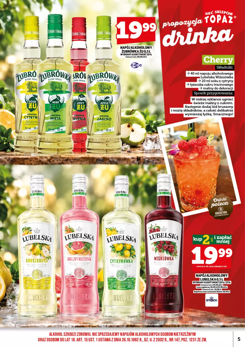 Gazetka promocyjna Topaz - Gazetka - ważna 01.10 do 15.10.2026 - strona 7 - produkty: Cytryny, Gra, Maliny, Napój, Sok