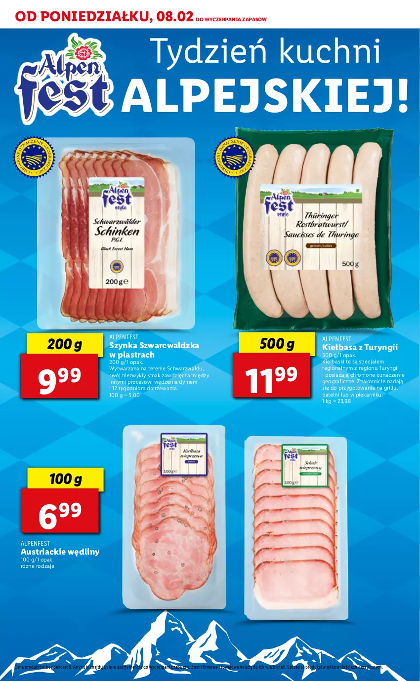 Gazetka promocyjna Lidl - TYDZIEŃ KUCHNI ALPEJSKIEJ - ważna 08.02 do 13.02.2021 - strona 2 - produkty: Gra, Grill, Kiełbasa, Piekarnik, Szynka